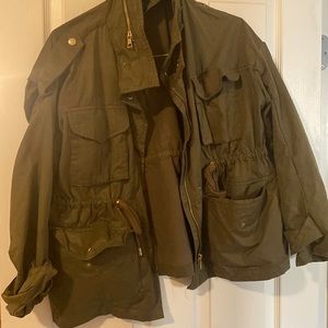 H&M green jacket Size 2